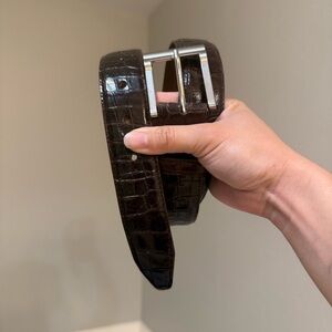 Veari Western Rodeo Ralph Lauren Asthenic Leather Belt Size 40